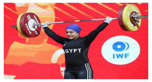 سارة سمير: أنافس في وزن 81 كيلو بالأولمبياد.. وعرفت باختياري لحمل العلم من الإنترنت